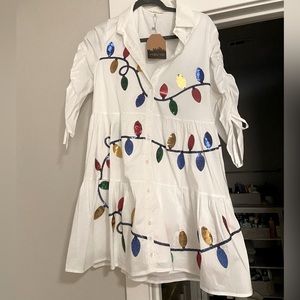 Hazel Mae Boutique Christmas Lights Sequin Dress- Size M. New with tags!